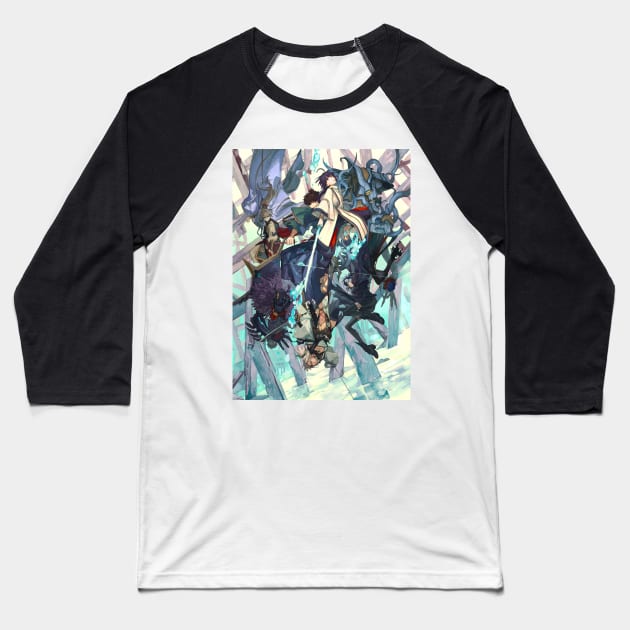 Samurai fate Baseball T-Shirt by Fracture Traveling